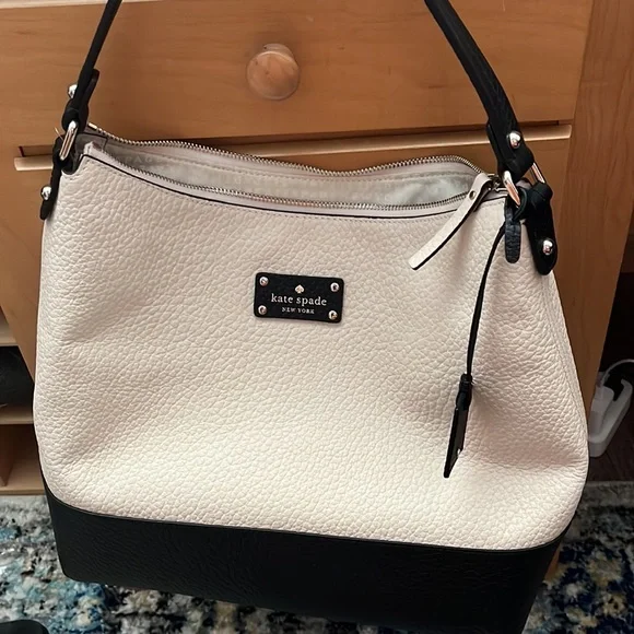 kate spade | Bags | Kate Spade Black And Cream Bag Soft  display picture 1